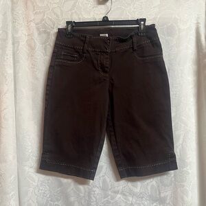 Chic Brown Women's Bermuda Shorts